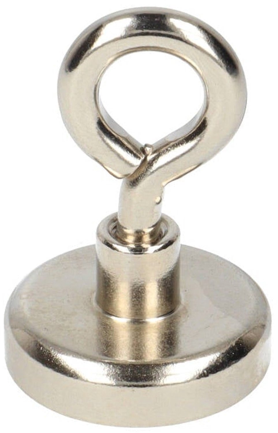 Neodymium Oogmagneet Ø32 x 8 mm N40 stalen pot NiCuNi – 3 stuks