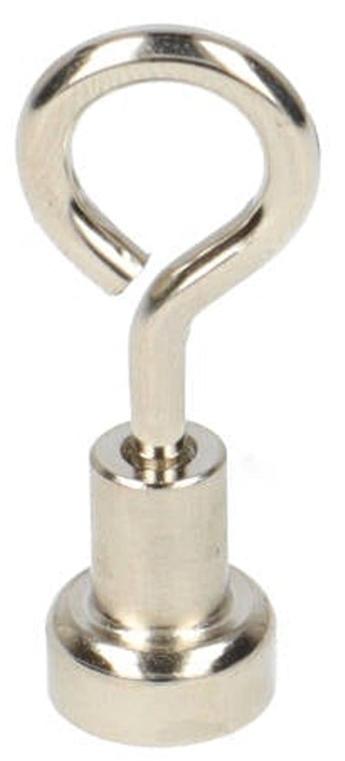 Neodymium Oogmagneet Ø10 x 4,5 mm N40 stalen pot NiCuNi – 8 stuks