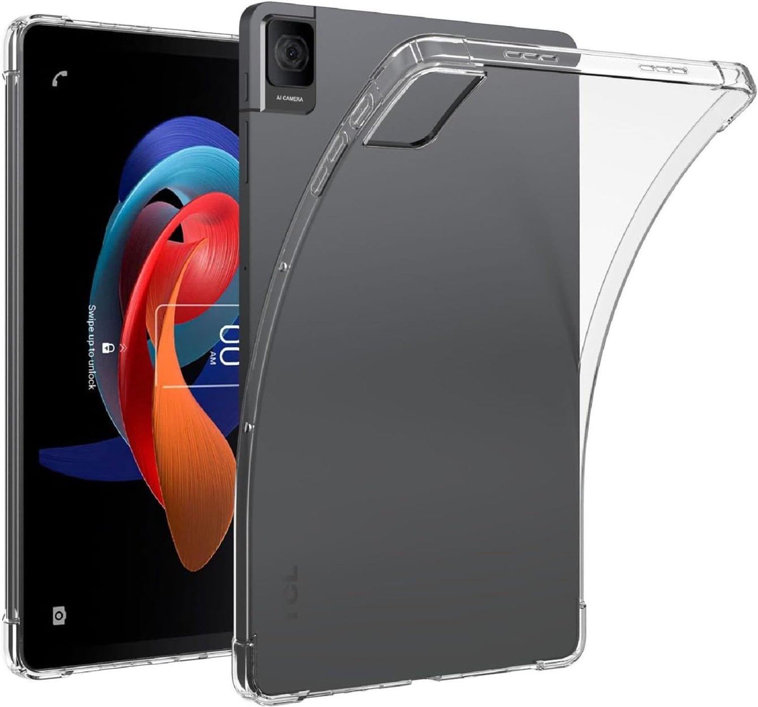 Beschermhoes TCL Tab 10 Gen2 10.4 - zachte TPU-achterkant - airbagbescherming - heldere transparantie - m-winkel