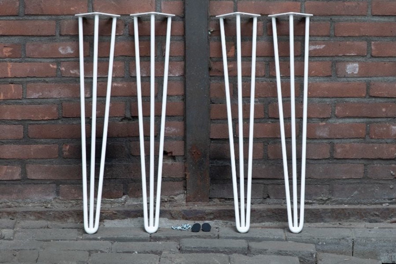 Nordstahl Hairpin tafelpoten set van 4 - 71 cm - wit