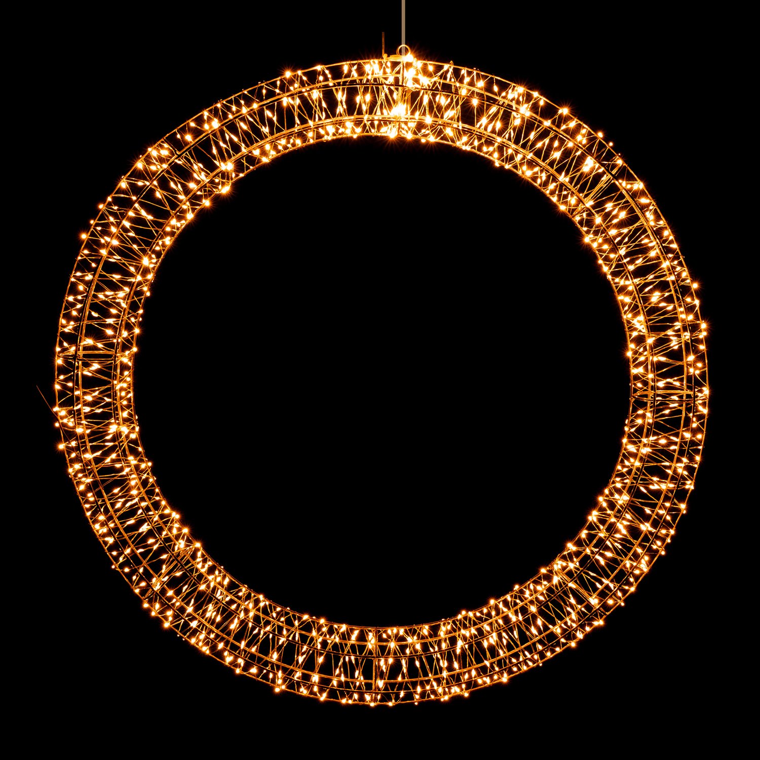 Meisterhome® LED 3D Lichtkrans Ø 70 cm – 1140 LEDs – Extra Warm Wit – Grote Verlichte Kerstkrans – Deurkrans met LED – Kerstverlichting Buiten & Binnen – Timer & Dimmer – IP44