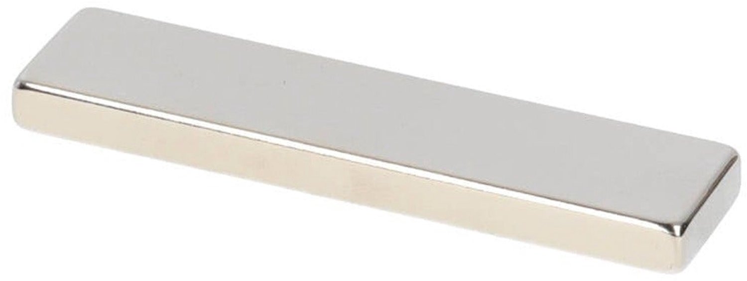 Neodymium Blokmagneet 60 x 15 x 5 mm N45 NiCuNi – 2 stuks