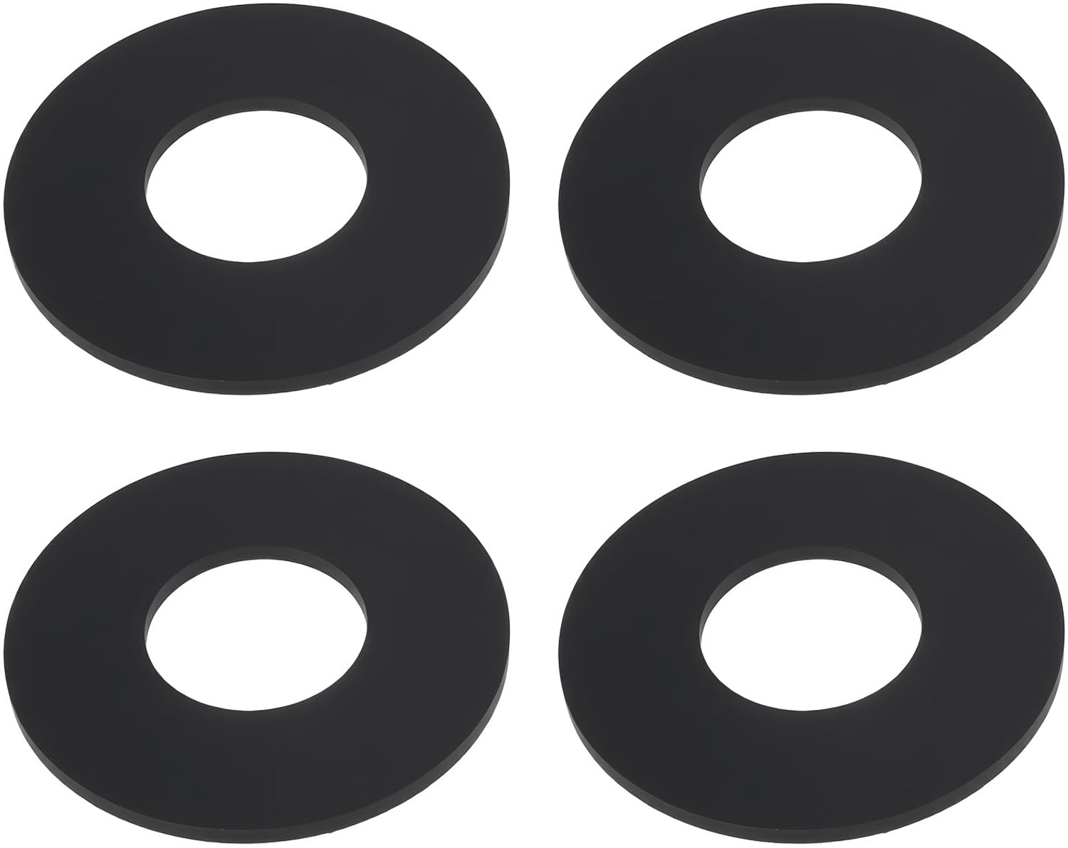 4 Stuks Stortbak Afdichting voor Toilet 65 x 28,5 x 3 mm