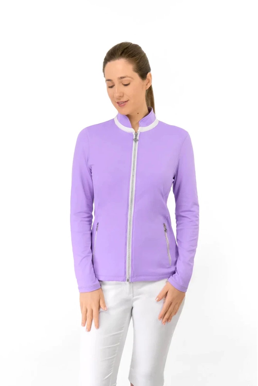 Pure Golf Mist2 Full Zipped Mid Layer Vest Paars