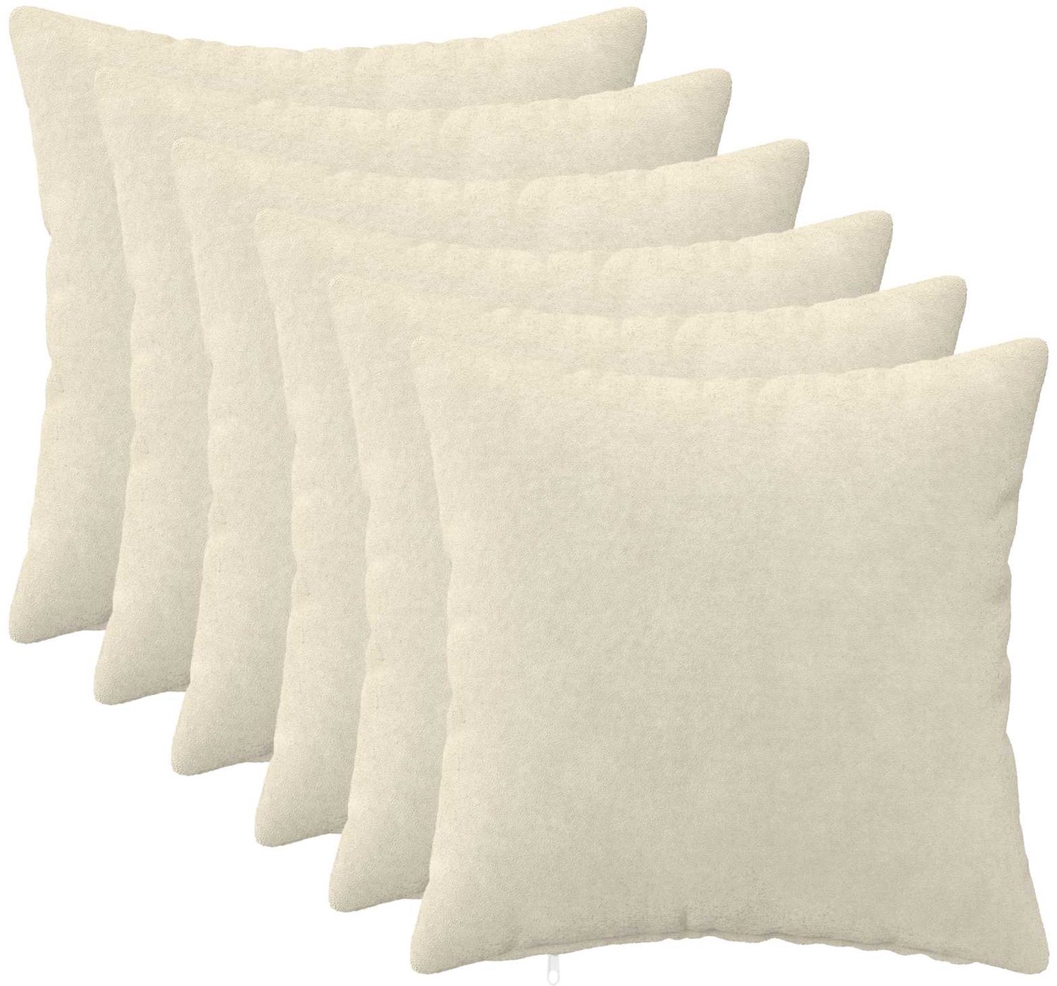 vidaXL Dekenkussen - 6 - st - HEERLEN - Crèmekleurig - 40 - x - 40 - cm
