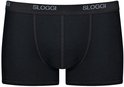 Zwarte Sloggi boxershort met elastische tailleband voorzien van het Sloggi-logo.