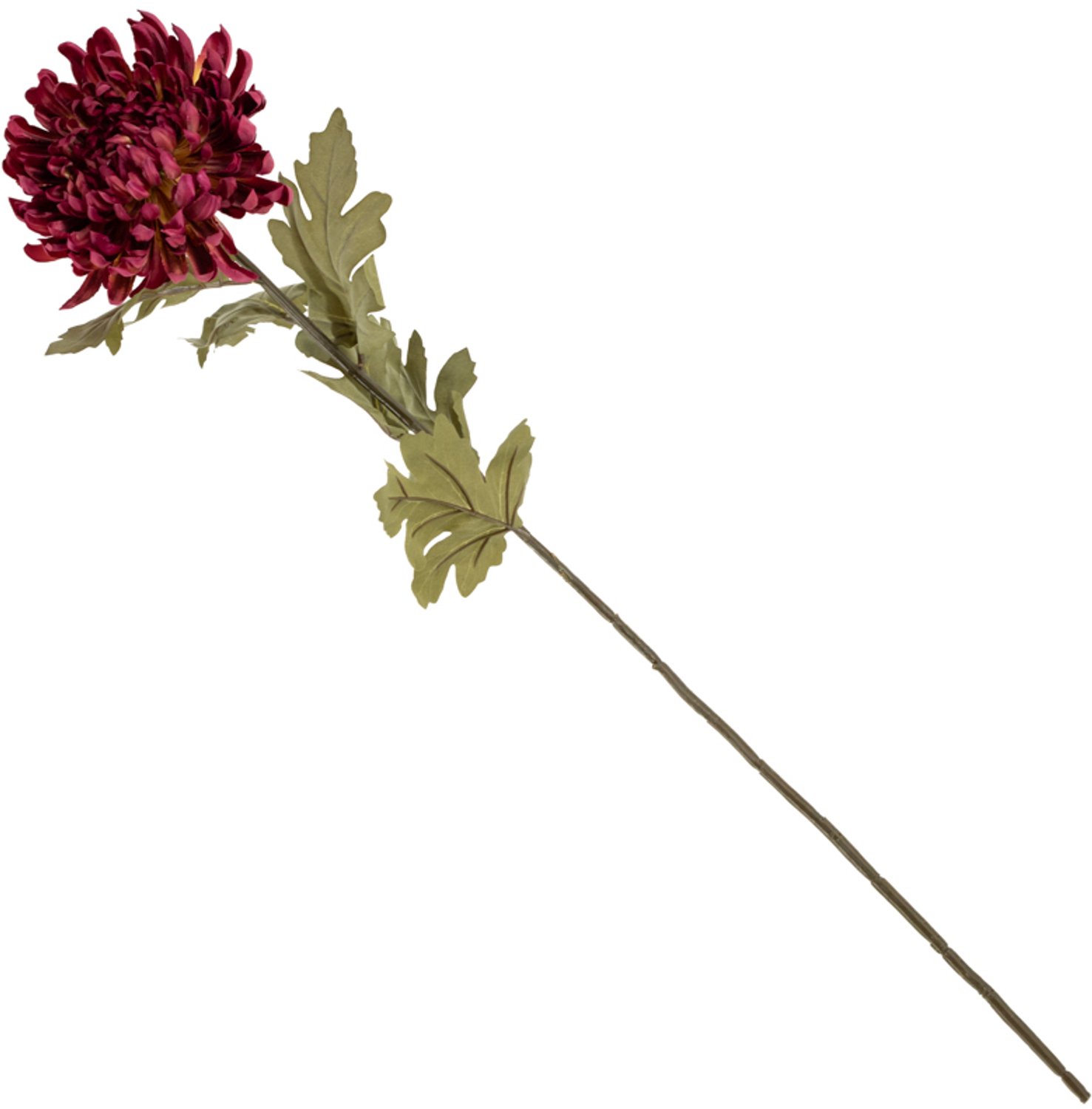 Kunstbloem chrysant 90cm paars