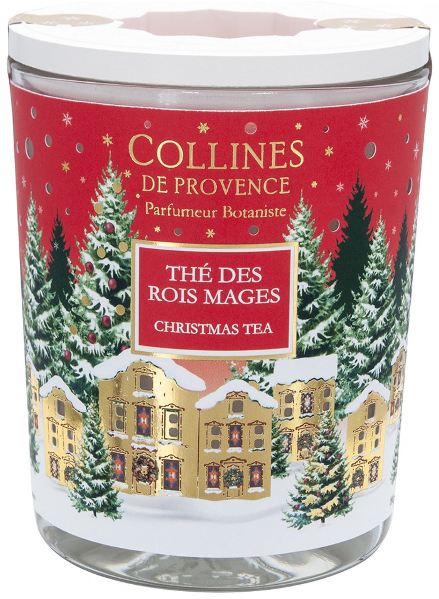 Collines de Provence Kerstkaars 180 g (Geur : Drie koningen thee)