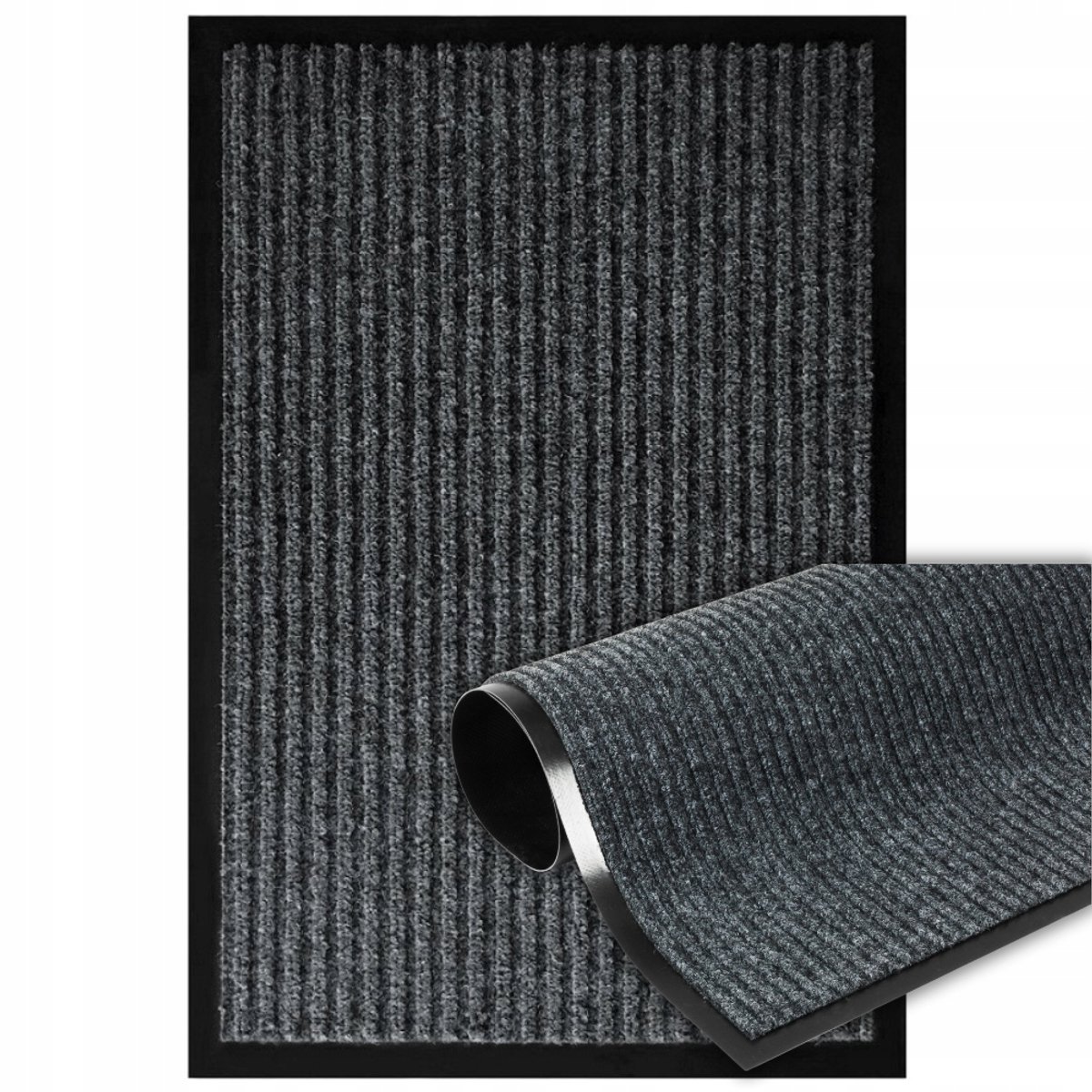 Antislip Deurmat 60x80cm - Buiten - Grijze Voetveger