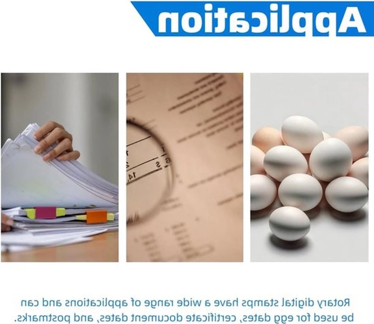 Handmatige Datumstempel voor Eieren en Labels, Verstelbare Rubberstempel met Jaar en Datum, Geschikt voor Kippen-, Eend- en Kalkoeneieren, Inclusief Rode Stempelkussen