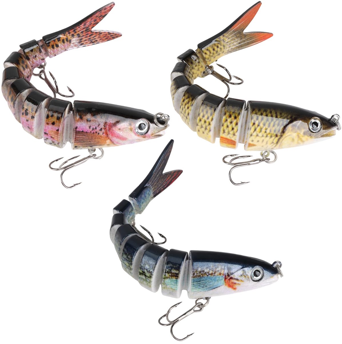 3 stuks Kunstaas - Crankbait Plug - Voor snoak