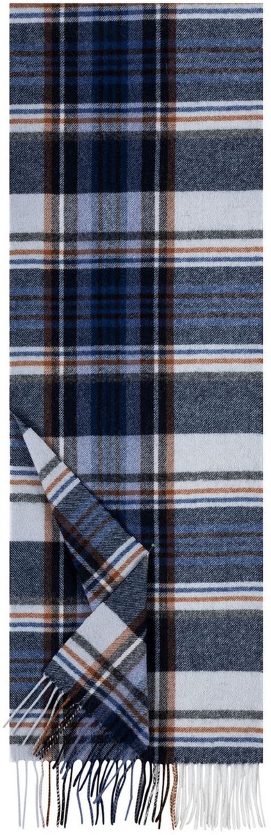 ROECKL sjaal Scottish Tartan Scarf Multi Blue veelkleurig
