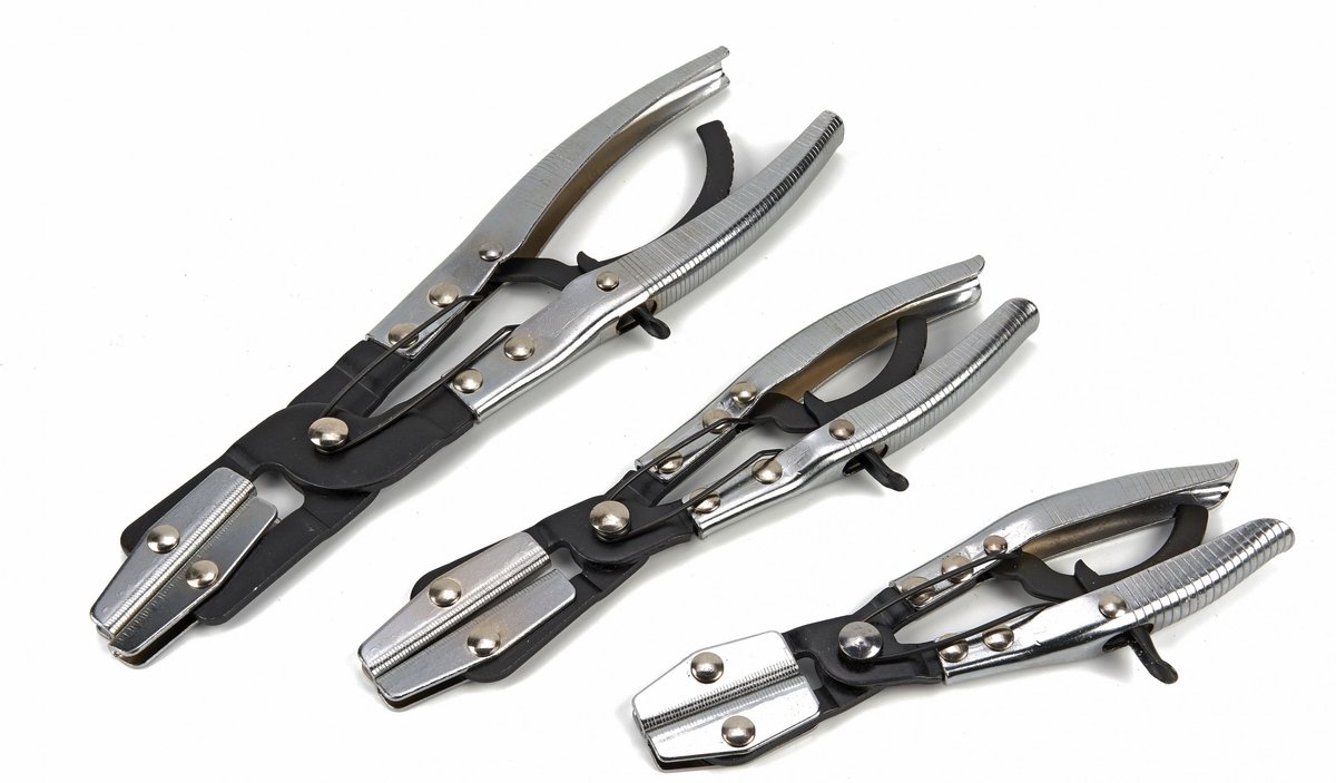 HBM 3-delige Professionele Slangklemtangen Set - Krimptang Set