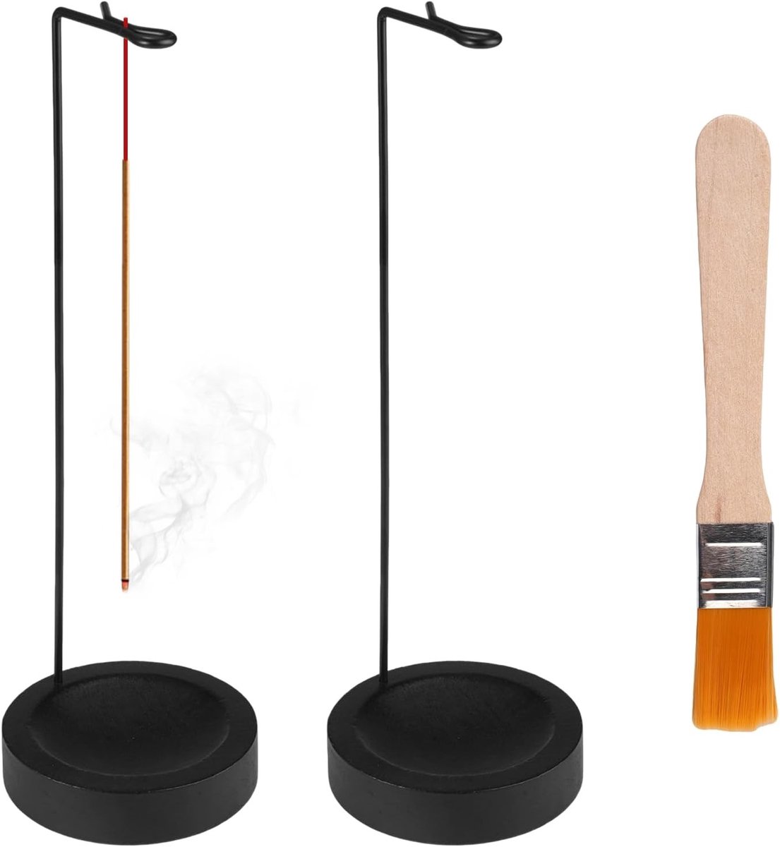 2-in-1 Wierookhouder met Houten Basis en 2 Stuks, Perfect voor Ontspanning en Aromatherapie