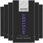 Amando - Mystery Eau de Toilette - 6 x 50 ml - Voordeelverpakking
