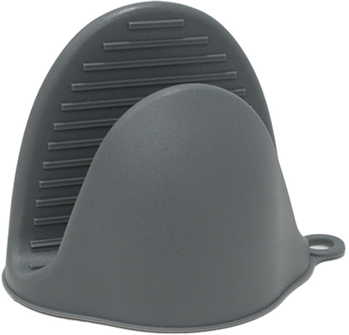 Hittebestendige handschoenen – set van twee – minimalistisch, effen kleur – bestand tegen hoge en lage temperaturen, veilig en stabiel – siliconenmateriaal, antislip en slijtvast – 10 x 8,5 x 8 cm