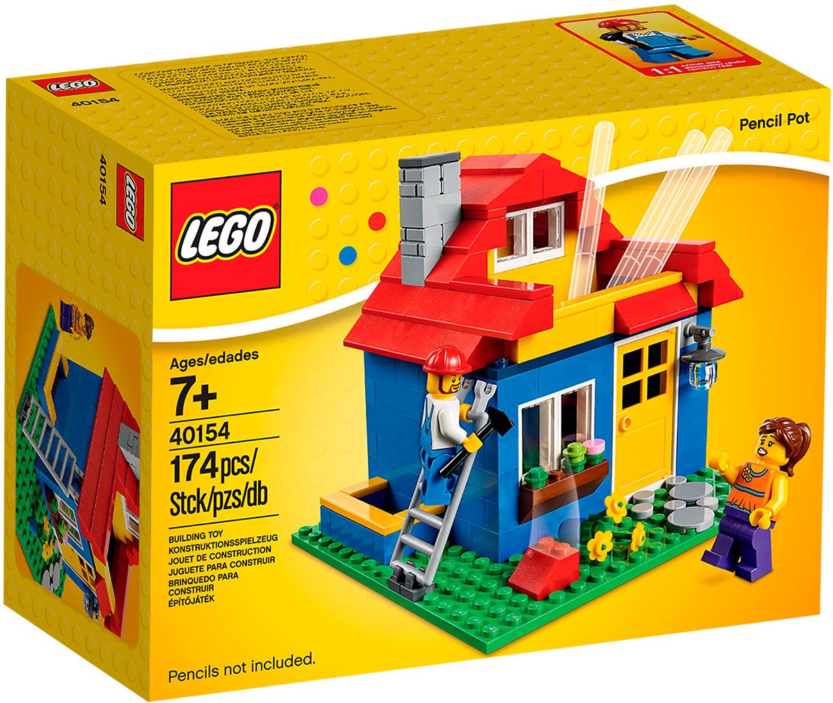 LEGO Pencil Pot, Bouwpakket, 7 jaar, 174 stuk(s)