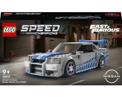 LEGO 76917 Speed Champions 2 Fast 2 Furious Nissan Skyline GT-R (R34) Raceauto Speelgoed