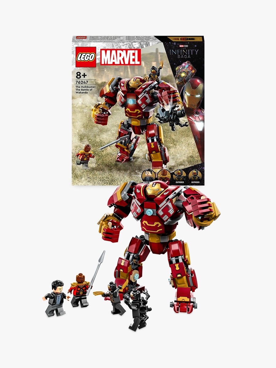 Bol.com LEGO® Marvel De Hulkbuster: De slag om Wakanda 76247 bouw- en speelset; beweegbare mecha en 4 minifiguren, inclusief Bru... aanbieding