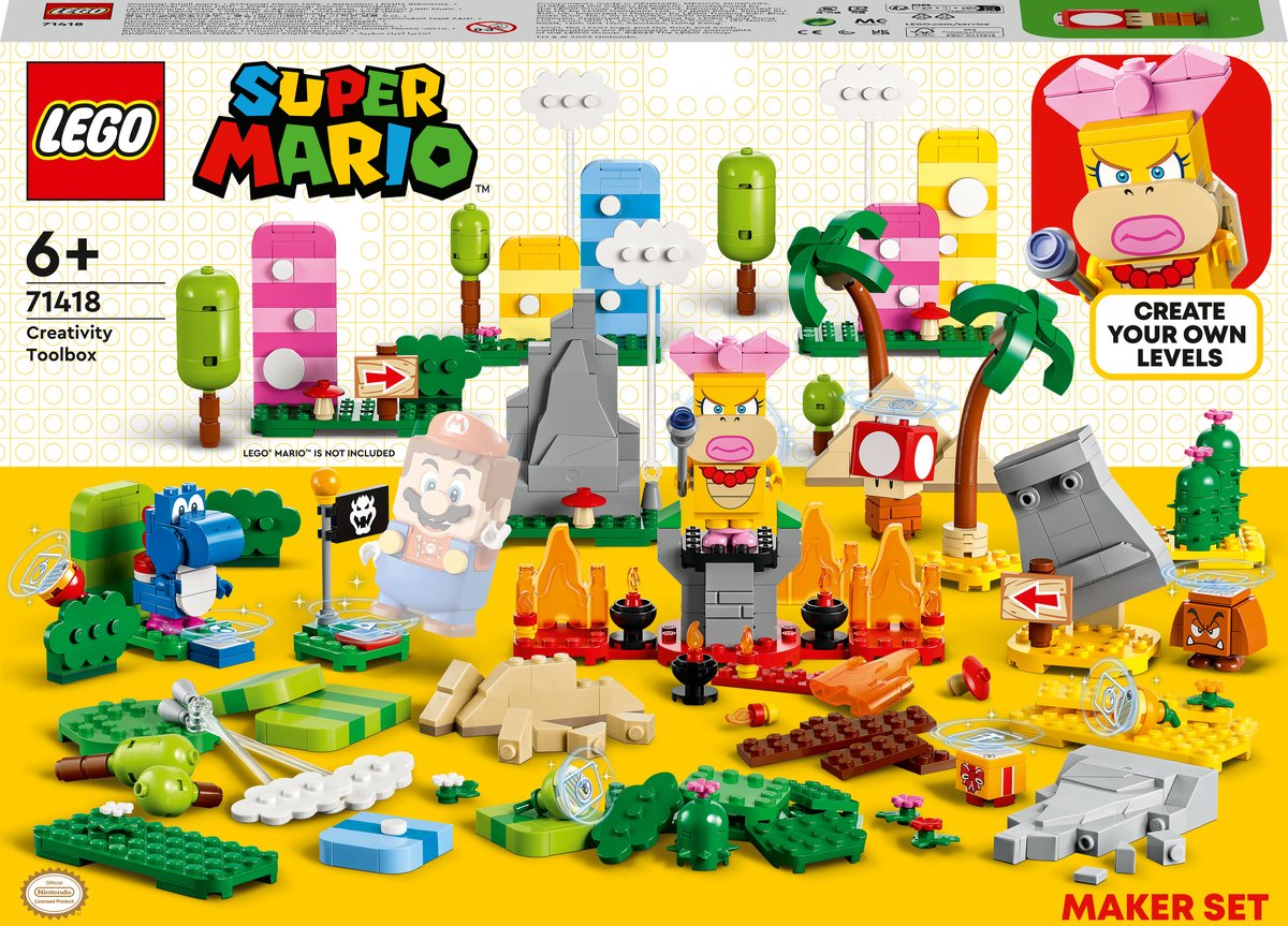 Bol.com LEGO 71418 Super Mario Makersset: Creatieve gereedschapskist met Personages en Onderdelen aanbieding