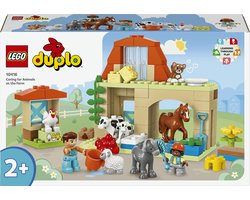 LEGO 10416 DUPLO Stad Dieren verzorgen op de boerderij Speelgoed met Dieren Figuren