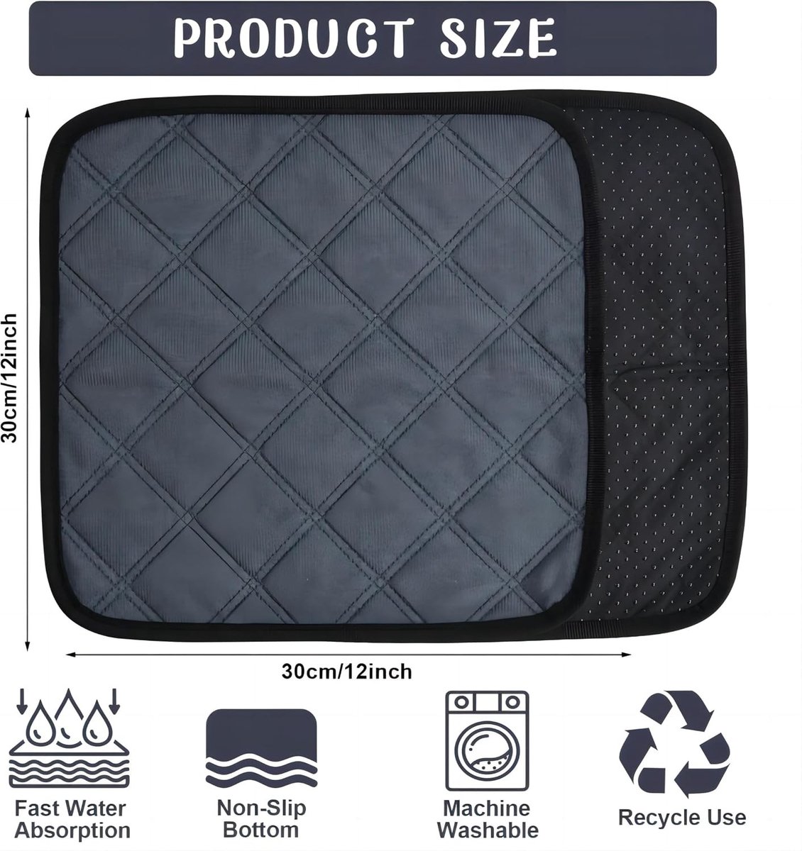 Wasbare Urine Pads voor Cavia's en Hamsters - 30x30cm Absorberende Training Pads voor Dieren, Ideaal voor Konijnen en Kleine Huisdieren