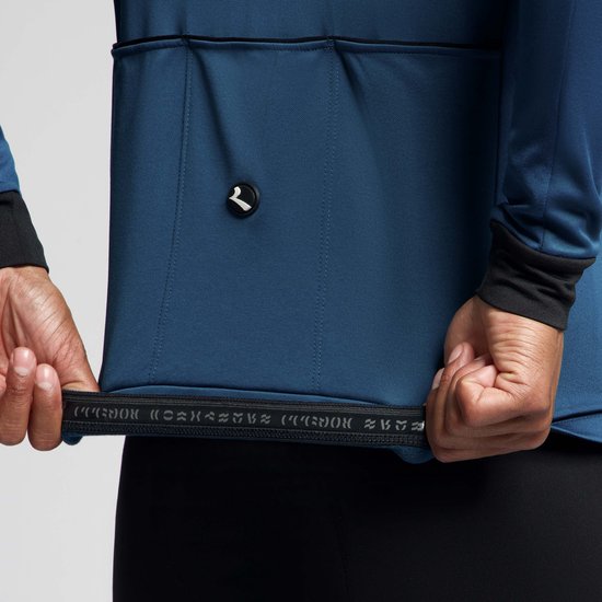 Rogelli Core Fietsshirt Heren Lange Mouwen - Wielershirt - Comfort fit - Blauw - Maat L van Merkloos — afbeelding 4