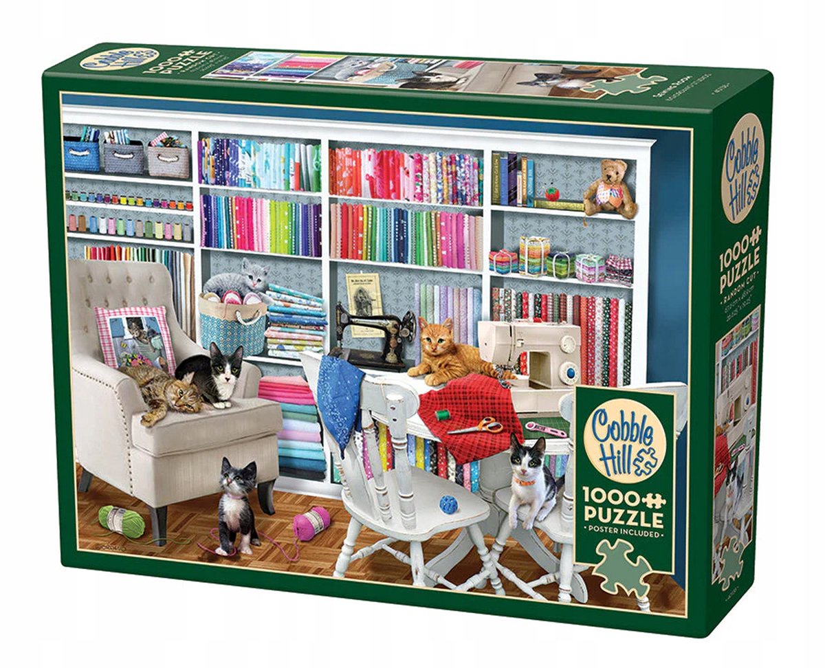 Puzzel 1000 Stukken: Gezellig Naaihoekje