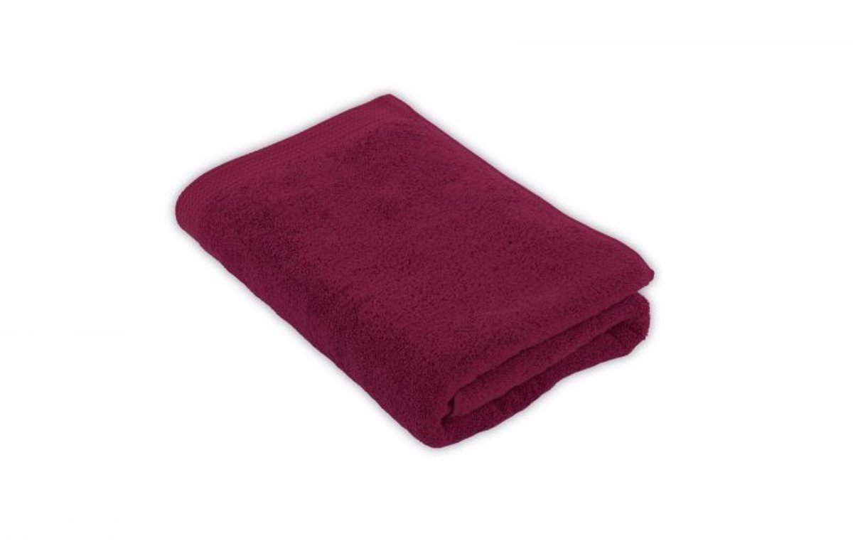 Tiseco Home Studio - Badlaken DELUX - 100% katoen - 550 g/m² - 70x140 cm, rood