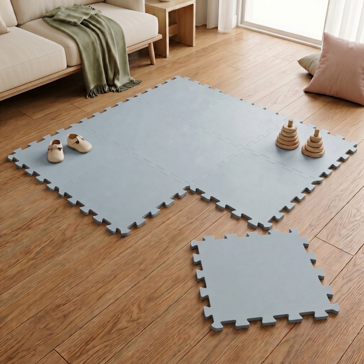 Bol.com Van dag Één: 9-delige Baby Puzzel Speelmat - 30x30 EVA Schuim Kruipmat Vloermat Speeltapijt Kind aanbieding