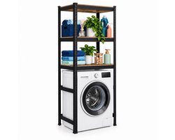 Wasmachine rek - 180x70x40 cm - 600 kg - zwart-bruin