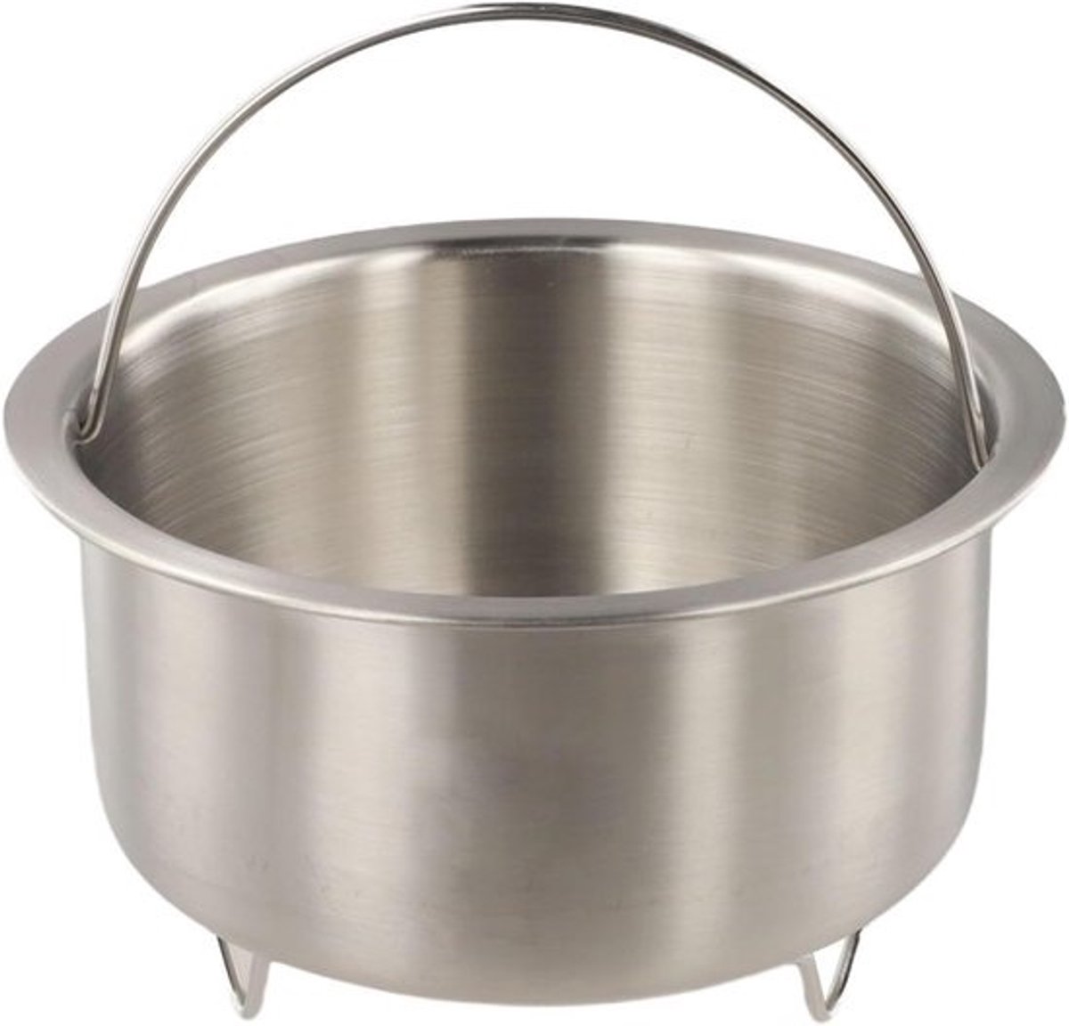 Stoommand Keuken - Roestvrijstaal Stoominzet - Gezond Koken - Verhoogde Basis - 14x14x10 cm - Zilverkleurig