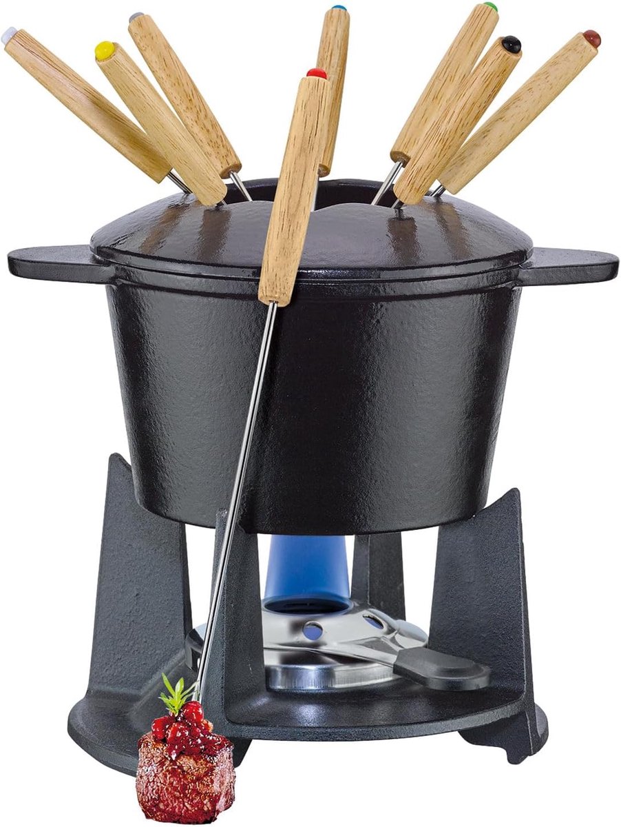 KP2894516016 Grenoble fondueset, 18/8 roestvrij staal 16 cm, zwart