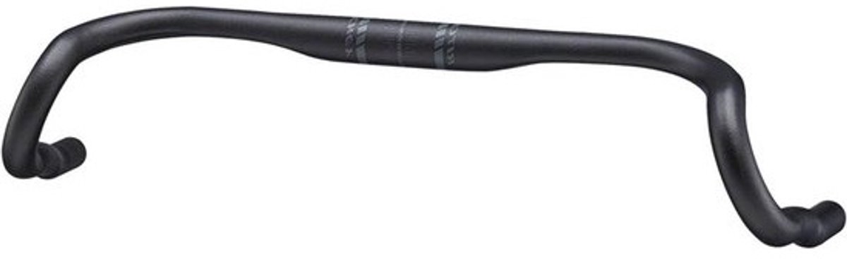 Racefiets Stuur - Gravel Stuur - Comfortabel Fietsen - Ergonomische Handgrepen - 46 cm - Zwart