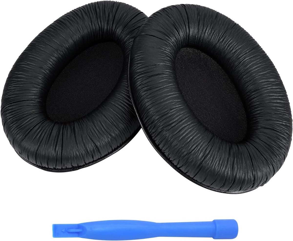 Oorkussens voor Sennheiser HD280/HD280-13/HD280-Pro/HD281/HMD280/HMD280 Pro/HMD280-13/HMD281/HMD281 Pro Hoofdtelefoons van MMOBIEL – Memory Foam, Protein PU Koptelefoon Oorkussens – Zwart