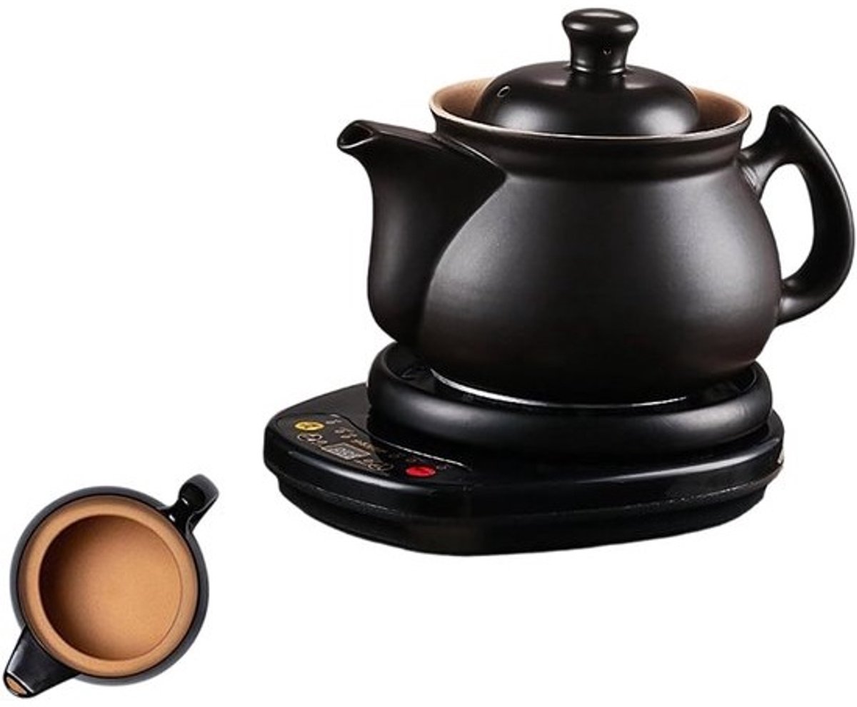 Elektrische Stoofpot - Automatische Soepmaker - Kruiden Trekken - Keramische Binnenpan - 4.5 Liter - Wit