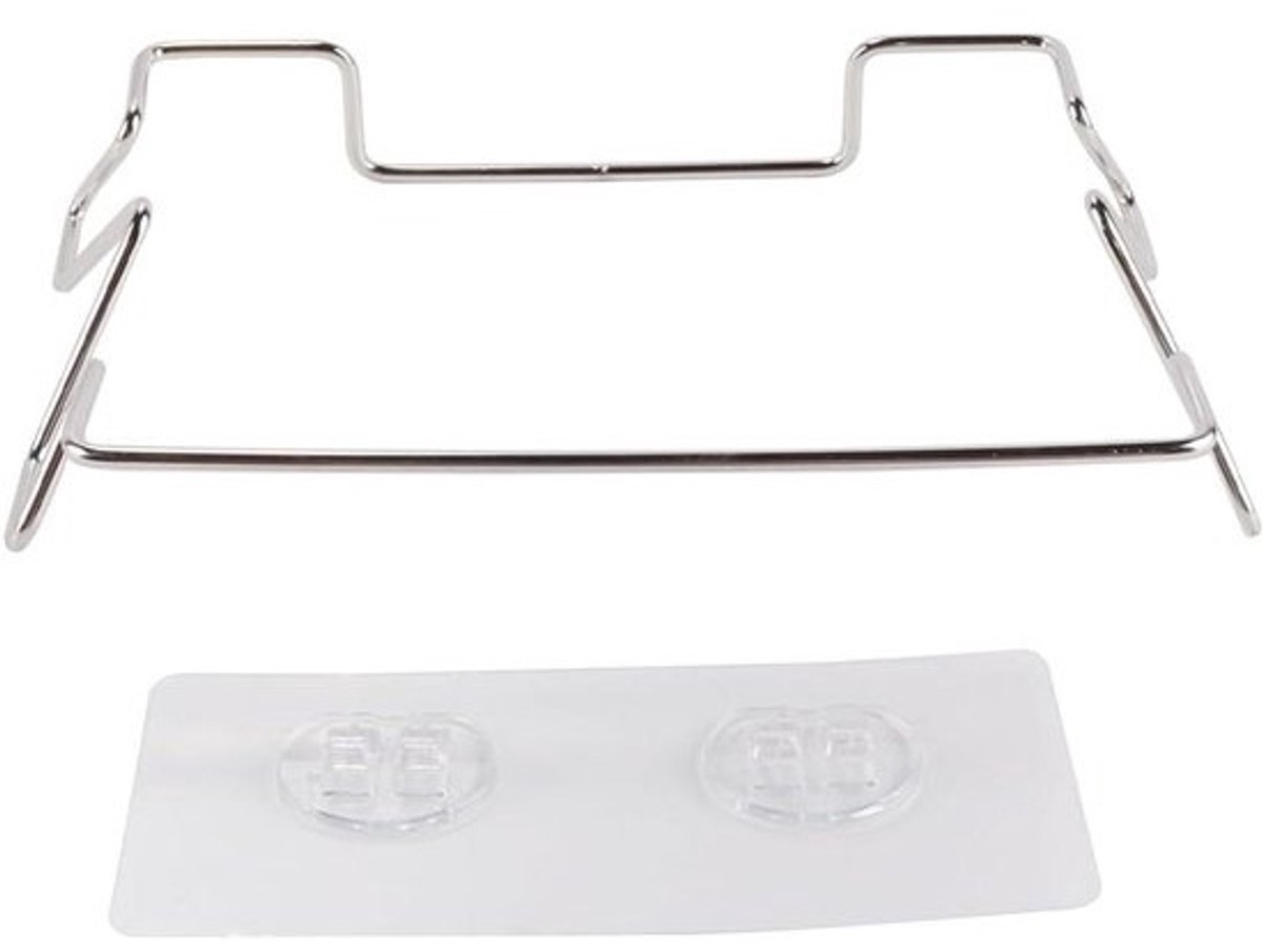 Vuilniszakhouder - Afvalhanger - Afval Opbergen - Zelfklevend - 14 cm - Zilver