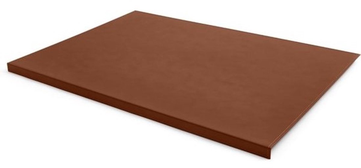 Bureauonderlegger Leer - Bureau Blotter - Werkplek Organiseren - Stalen Kern - 70x50 cm - Bruin