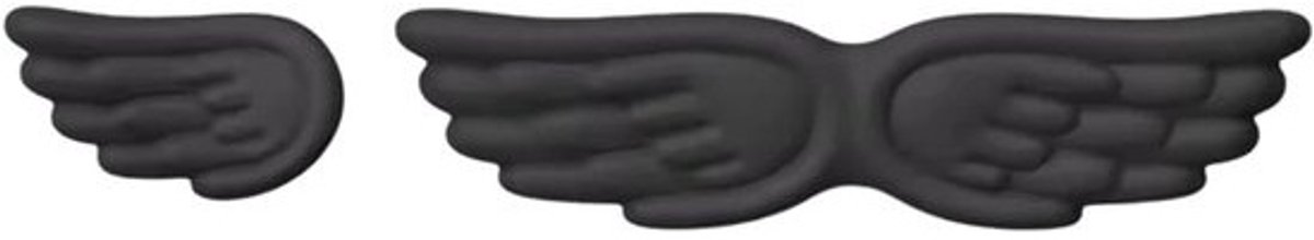 Polssteun Set - Ergonomisch Kussen - Comfortabel Werken - Vleugelvormig Ontwerp - 135 gram - Zwart
