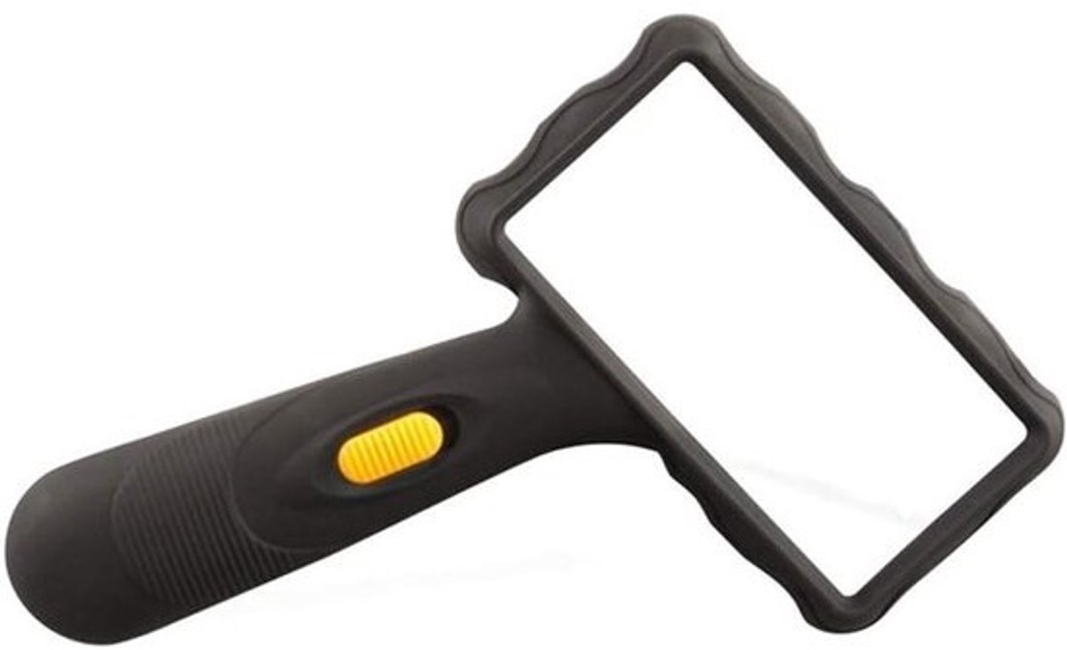 Vergrootglas met Licht - Leesloep Handheld - Ouderen Helpen - 10x Vergroting Glas - 110x50mm Lens - Zwart
