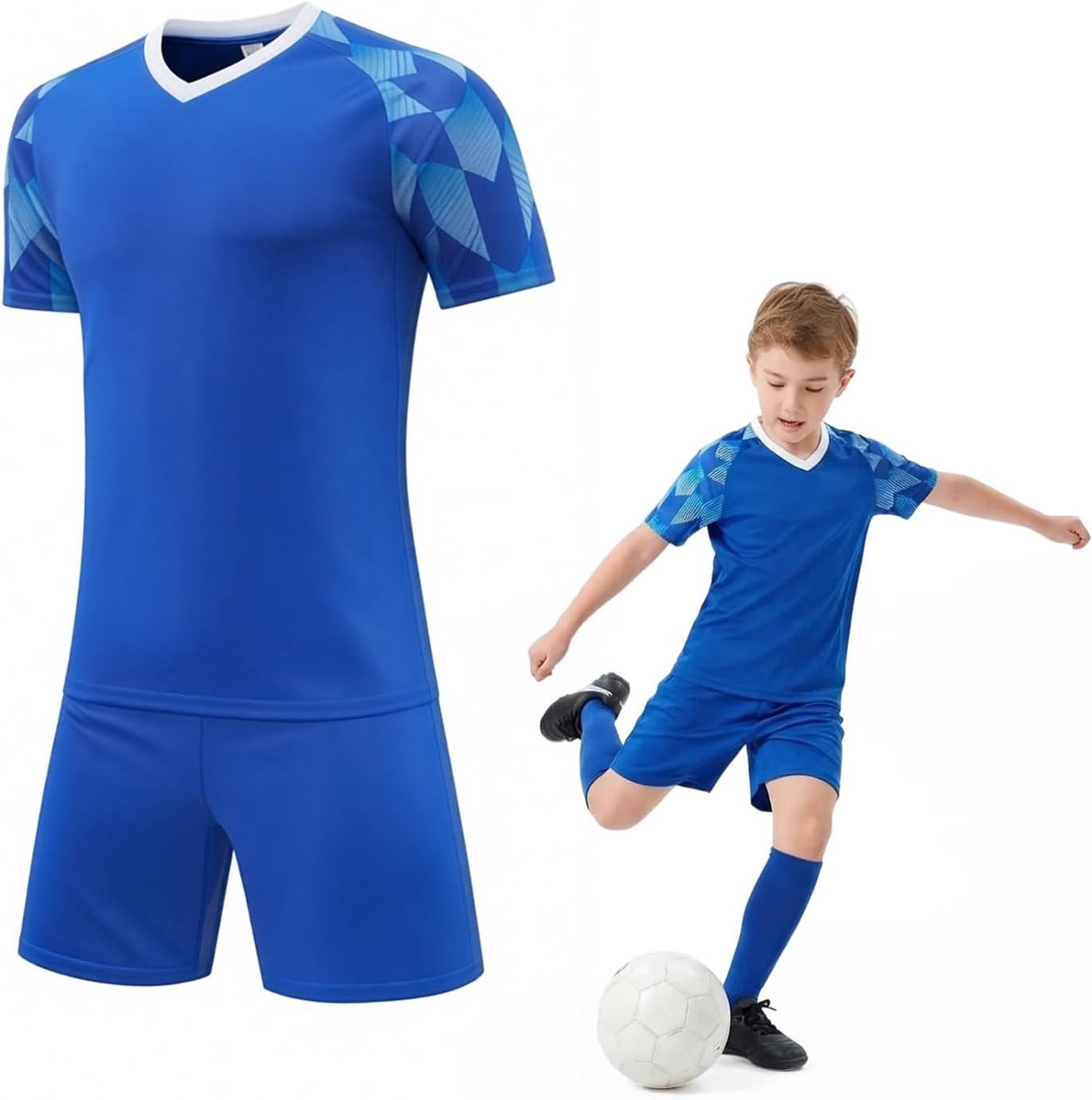 Kind, Voetbaltenue voor Jongens en Meisjes Ademend, Trainingsset 6-13 Jaar