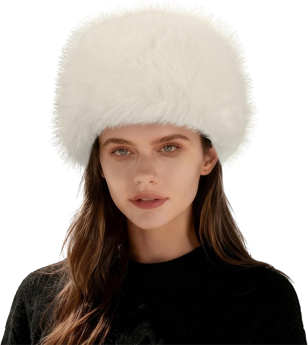 Bontmutsen voor vrouwen, pluizige muts van imitatiebont, thermische kozakken, Russische hoed, pluche emmer winterhoeden voor vrouwen, meisjes, dagelijks buiten