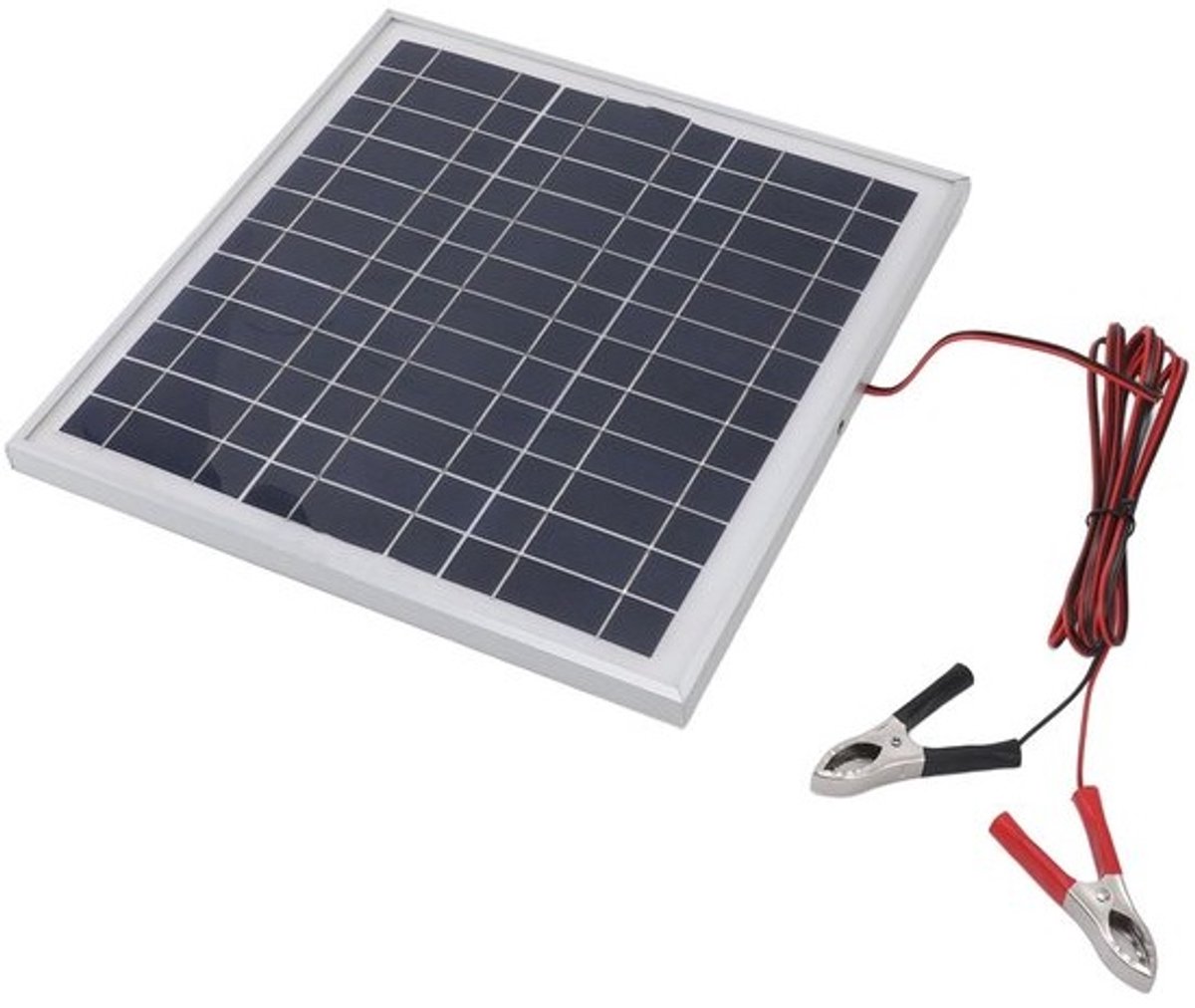 Allecto - Draagbaar Zonnepaneel - 50W Zonne-energie - Lichtgewicht en Compact - 18V Formaat - Geschikt voor Kamperen en Wandelen - Inclusief 3 Mete..