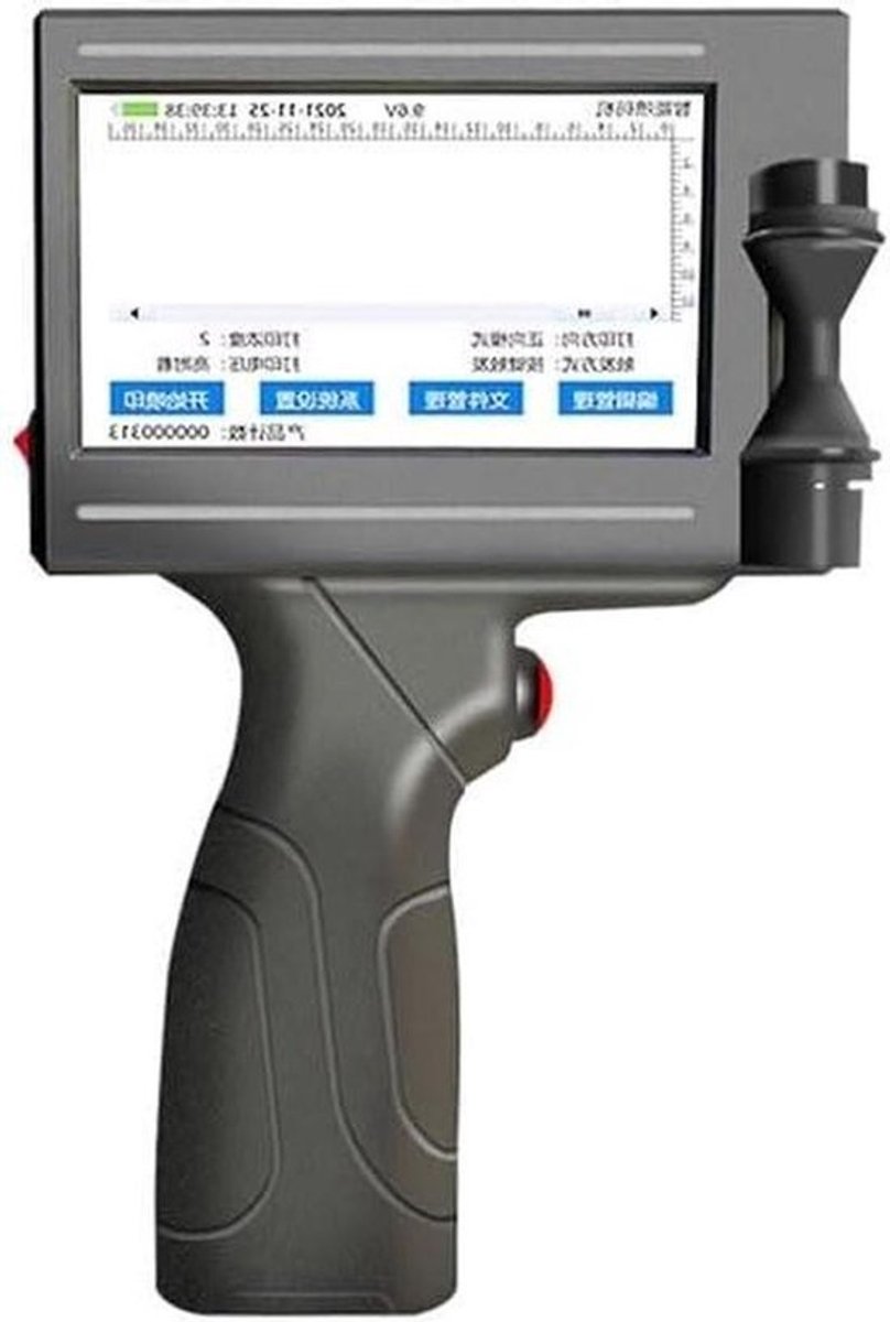 Handheld Inkjet Printer - Codeermachine Etikettenprinter - Producten Bedrukken - 4.3-Inch Touchscreen - 23.7 x 12.5 cm - Zwart