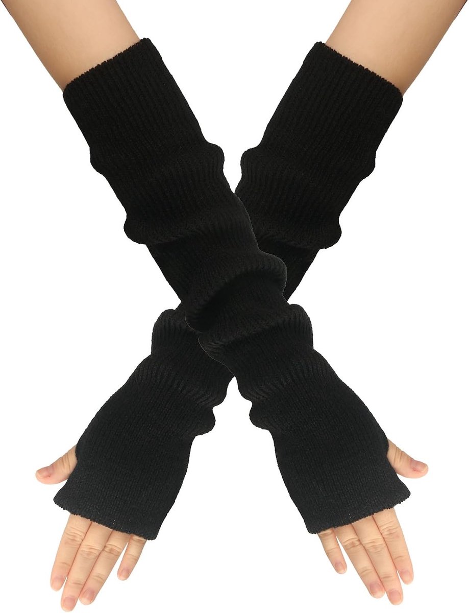 Dailygoods- Armwarmers Vingerloos - Gebreide Dameshandschoenen - Polswarmers - Winterhandschoenen - Zacht en Comfortabel - Hoogwaardige Kasjmier - Han