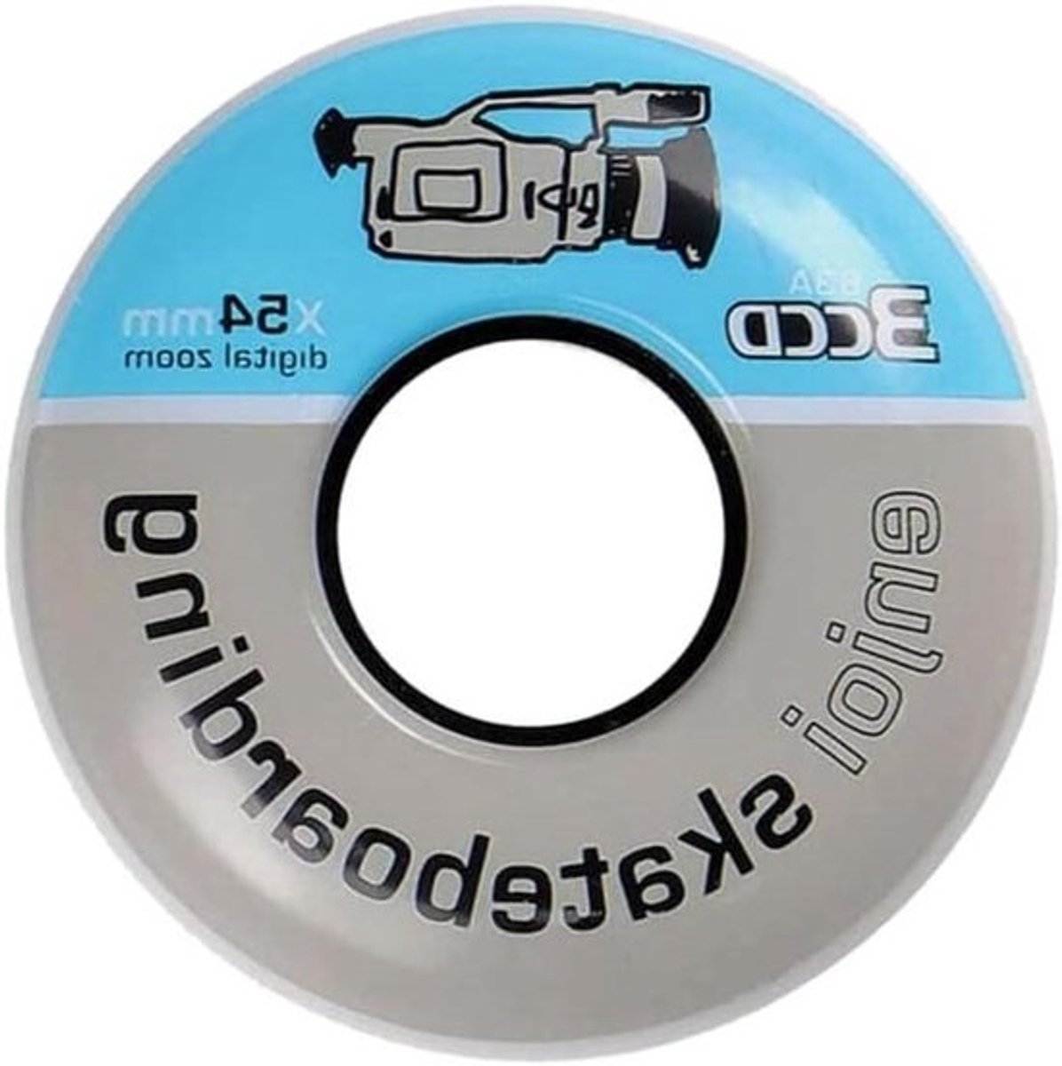 Skateboard Wielen - Wielen Set - Skaten - VX-54 Camcorder Graphic - 54 mm 99A - Grijs
