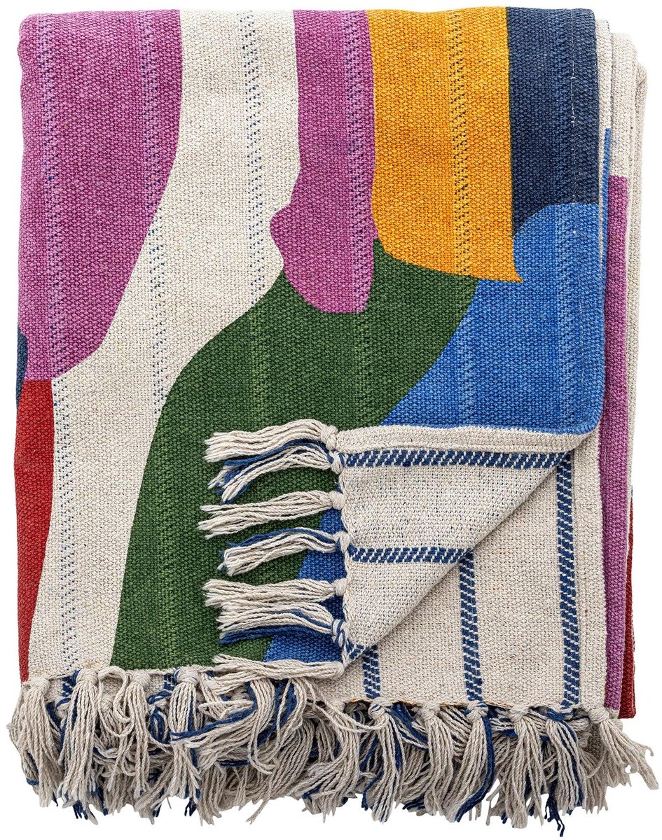 Bloomingville Plaid gerecycled katoen Artista 130x160cm