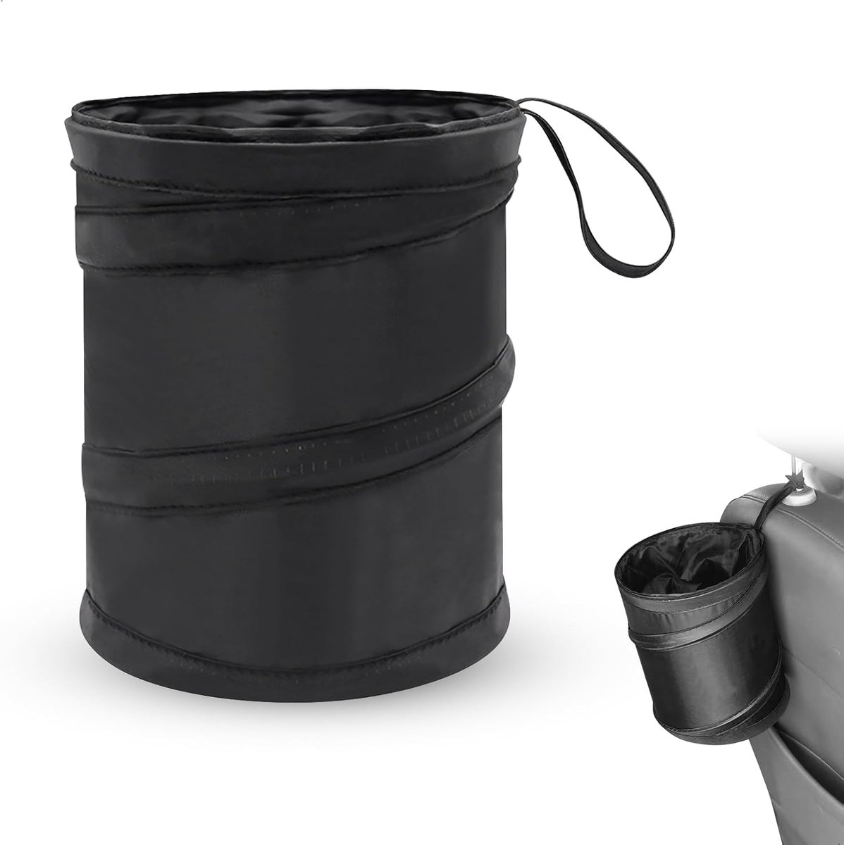 Vuilnisemmer, vuilnisemmer camper, hangende auto-afvalemmer, opvouwbare autostoel, organizer, mini-draagbare auto-campingaccessoires voor kofferbak, reisaccessoires