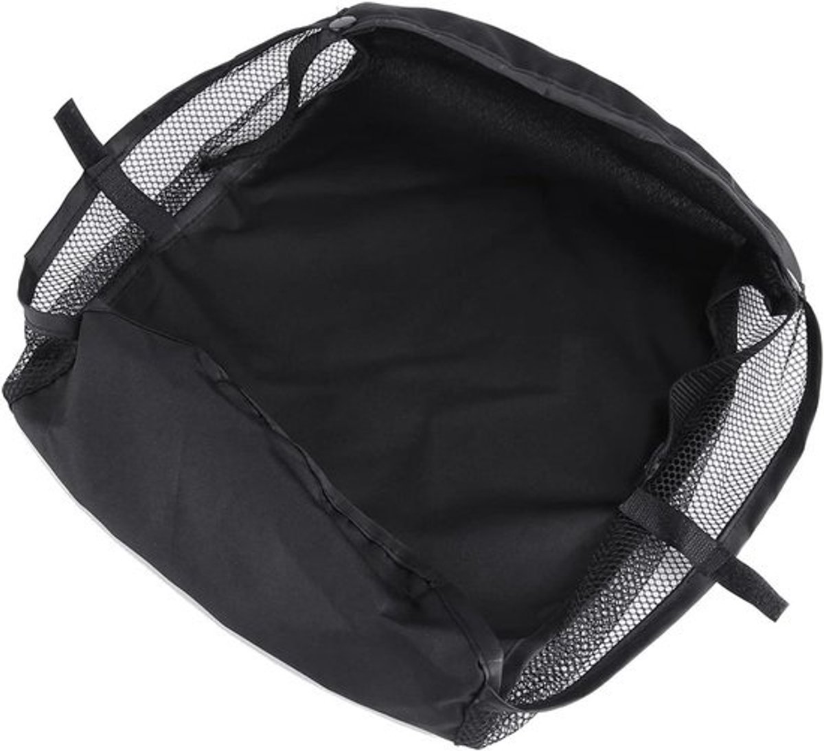 Kinderwagen Organizer - Boodschappentas Kinderwagen - Onderweg Spullen Opbergen - Grote Opbergmand - 30 x 25 x 10 cm - Zwart