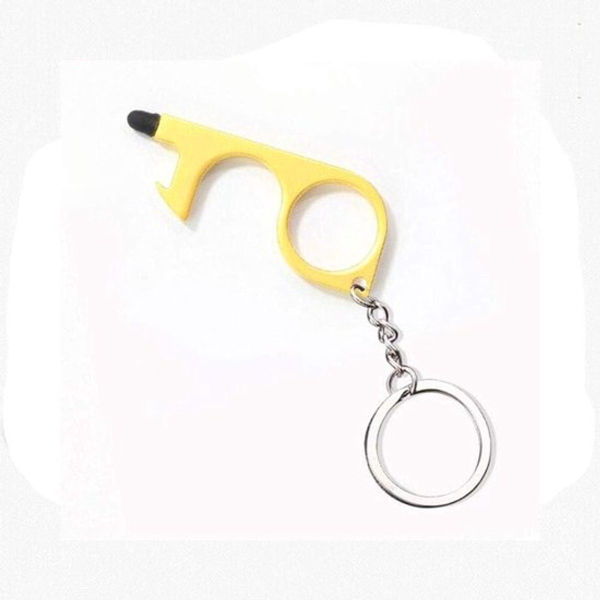 Contactloze Deuropener - Hygiëne Tool - Openbare Ruimtes - Met Flesopener - 4 Stuks - Goud